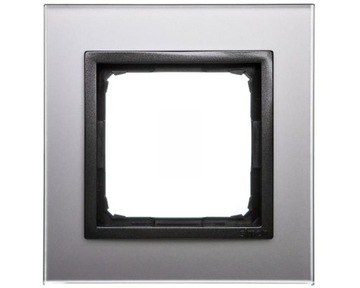 Одинарная стеклянная рамка для розеток и выключателей Simon 54 Nature DRN1/72