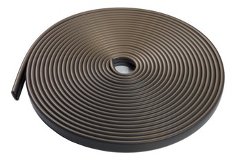 Listwa poręczowa PCV 1mb, Profil poręczowy, 40x8mm ciemnoszary/mosiądz