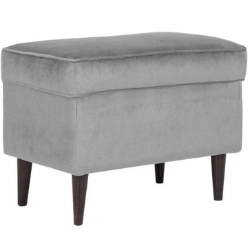 Podnóżek Ron Velvet Szary Bluvel 14 Wenge Salon