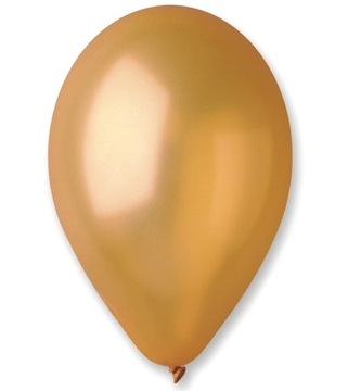 Duże Balony Złote Metaliczne Urodziny 10 szt