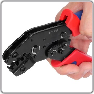 ZESTAW KOSTKA WTYK HERMETYCZNE KABLI KONEKTORÓW + ZACISKARKA 0,5-2,5 mm2