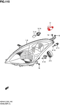 Указатель бокового крыла Suzuki Swift 36410-63J21