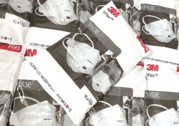 15x ФИЛЬТР-МАСКА 3M FFP3 9163E 99,5% ОПТ