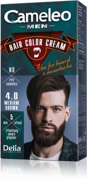 DELIA CAMELEO MEN FARBA DO BRODY WĄSÓW 4.0 ŚR.BRĄZ