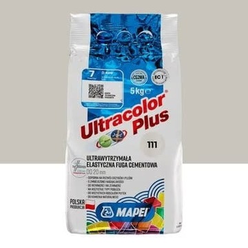 Srebrna elastyczna fuga Mapei Ultra Plus 111 5kg