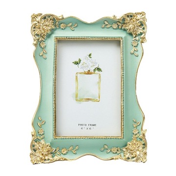 European Style Picture Frame Vintage Picture Frames for Desk Hotel Blue