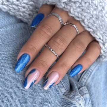 466 SEMILAC ГИБРИДНЫЙ ЛАК ДЛЯ НОГТЕЙ СИНАЯ ШЕЛКОВАЯ ПИЖАМА 7 МЛ