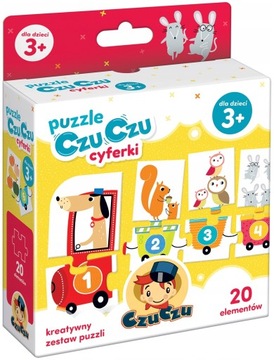 Puzzle CzuCzu Cyferki Liczenie Pociąg 20 el. 3+