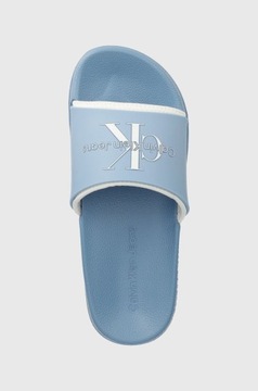 Calvin Klein Jeans klapki SLIDE damskie niebieskie YW0YW00585 rozmiar 36