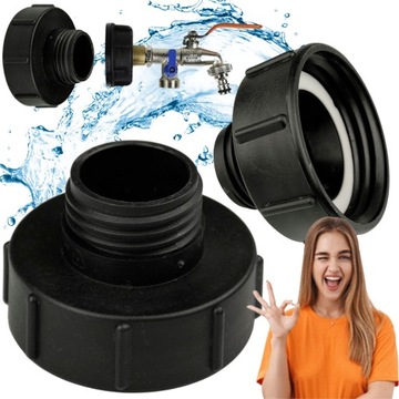 REDUKCJA 100x8/60x6 DO ZBIORNIKA MAUZER MAUSER IBC ZŁĄCZE KRAN ADAPTER