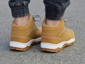 Мужская зимняя утепленная обувь, мед