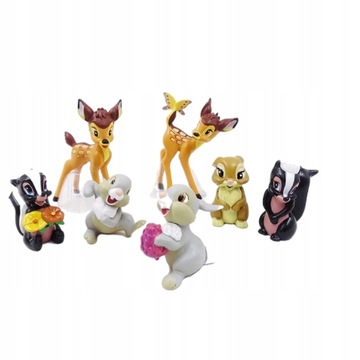A set of Bambi figurines - 7 pieces