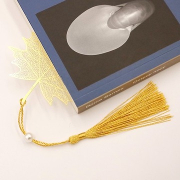 ЗАКЛАДКА ДЛЯ КНИГИ С ЛИСТЫМ ЗОЛОТОМ БОХО БАХРО
