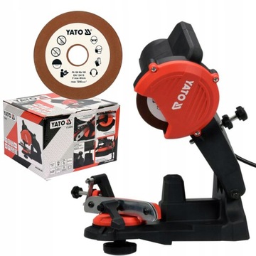 Yato YT-84990 Ostrzałka do ostrzenia łańcuchów obrotowa podstawa 85 W