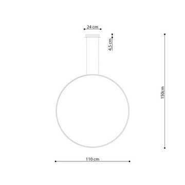 Подвесной светильник RIO 110 gold LED 3000K
