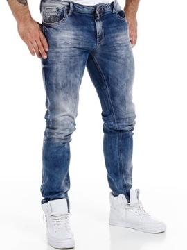 Joggery Jeansy Spodnie Jeansowe Denim Light Blue