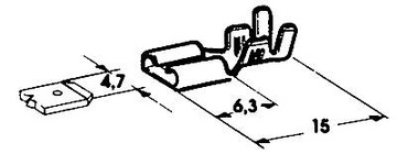 KONEKTOR GŁOŚNIKOWY 4,8MM/0,5-1,0 żeński