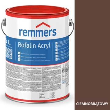ROFALIN ACRYL FARBA SILNIE KRYJĄCA 5 L CIEMNY BRĄZ