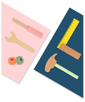 НАБОР ДЕРЕВЯННЫХ ИНСТРУМЕНТОВ ДЛЯ ДЕТЕЙ ДЕРЕВЯННАЯ МАСТЕРСКАЯ ПОДЕЛКИ