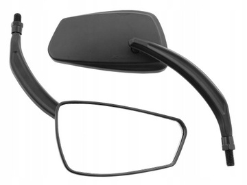 LUSTRA LUSTERKA CZARNE METAL M10 10MM CHOPPER DRAG