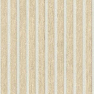TAPETA NATURALNE JASNE DREWNIANE LAMELE FLIZELINA