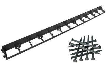 OBRZEŻE OGRODOWE TRAWNIKOWE GEOBORD 45mm + 3 kotwy 18cm