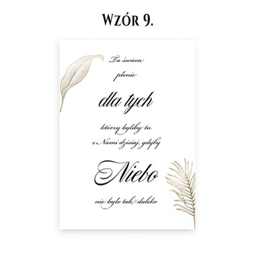 TA ŚWIECA PŁONIE ZŁOCONA WESELE ŚLUB