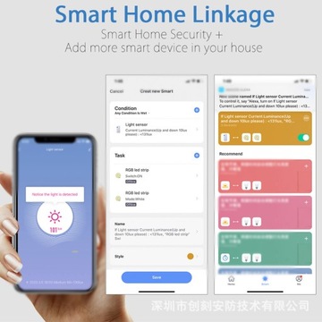 Датчик освещенности Tuya Zigbee Smart Detector