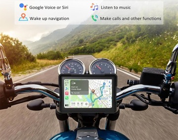 MOTOCYKLOWY REJESTRATOR WIDEO 2X KAMERY FULL HD CARPLAY/ANDROID AUTO