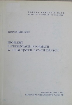 Problemy reprezentacji informacji w relacyjnych