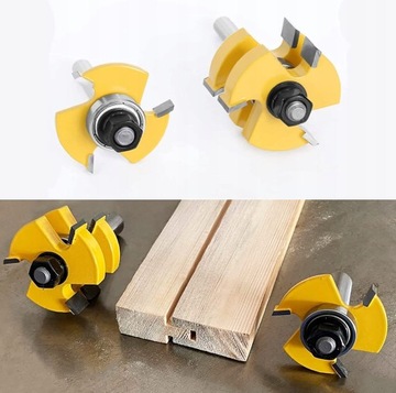 НАБОР ШПОНКО-ПАЗОВЫХ ФРЕЗ С ПОДШИПНИКОМ, ХВОСТОВИК 8 мм