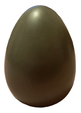 Пасхальная статуэтка Яйцо Керамическое украшение 11х15 см, черный матовый