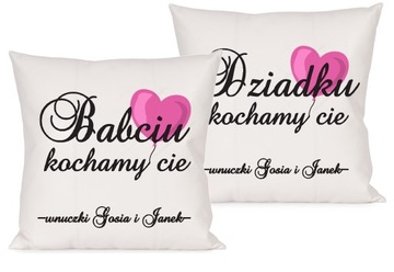 ZESTAW PODUSZKA + KUBEK NA DZIEŃ BABCI I DZIADKA PREZENT