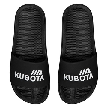 KLAPKI DAMSKIE GUMOWE 44 KUBOTA BASIC WYGODNE CZARNE KLAPKI BASENOWE 44