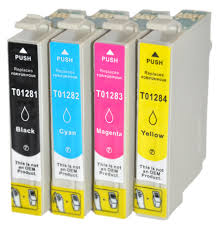 4x EPSON INK T1281 T1282 T1283 T1284 E1281 E1282