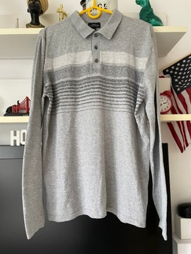 I KOSZULKA POLO NEXT POPIEL PASY