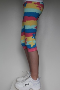 Леггинсы 3/4, Леггинсы рыбака, Принты, размер 122, размер 110-158