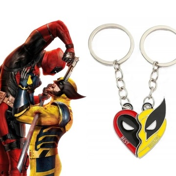 Deadpool i Wolverine 2x Brelok Bryloczki Best Friends
