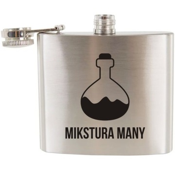 Piersiówka z grawerem na prezent MIKSTURA MANY RPG