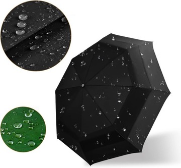 Składany parasol Odporny na burzę, automatyczny, otwierany i zamykany krótki uchwyt