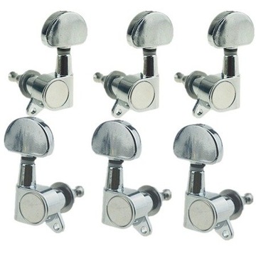Klucze do gitary, olejowe DSQ-GT01 Silver (3+3)