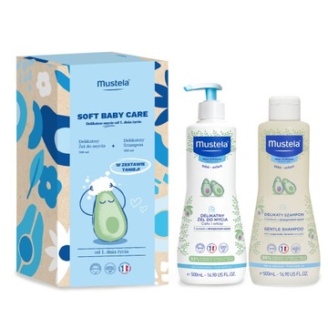 MUSTELA Zestaw: Delikatny Żel + Delikatny Szampon