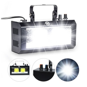 STROBOSKOP IMPREZOWY 40 WATT DYSKOTEKOWY BIAŁE ŚWIATŁO EFEKT ŚWIETLNY LED