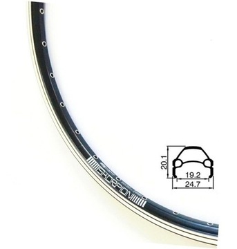 RODI SKORPION обод 26'' 559x19 черный 36 отверстий