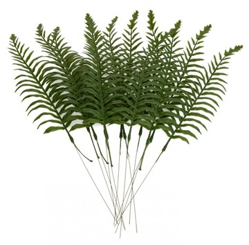 12X LIŚĆ LIŚCIE SZTUCZNE PAPROĆ 37 CM KWIATY SZTUCZNE