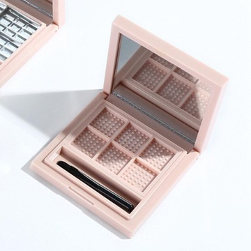 Пустая палитра теней для макияжа, маленькая коробка-органайзер, пустые 6 слотов