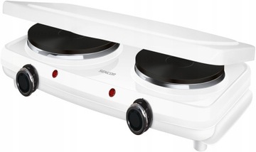 KUCHENKA DWUPALNIKOWA ŻELIWNA TURYSTYCZNA SENCOR 2500W BIAŁA SCP 2271WH