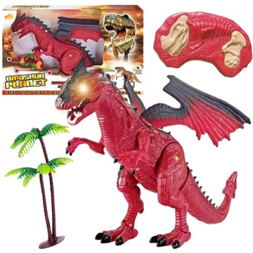 DINOZAUR ZDALNIE STEROWANY SMOK ZESTAW RYCZY DUŻY