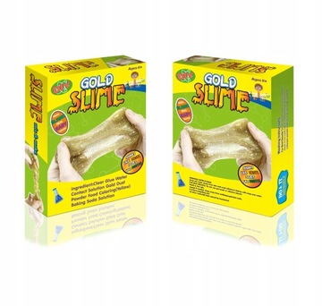 ZŁOTY SLIME Zestaw do glutów GLUT Z BROKATEM