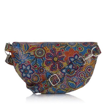 KWIATOWA NERKA DAMSKA SKÓRA PAOLO PERUZZI Z-15-O